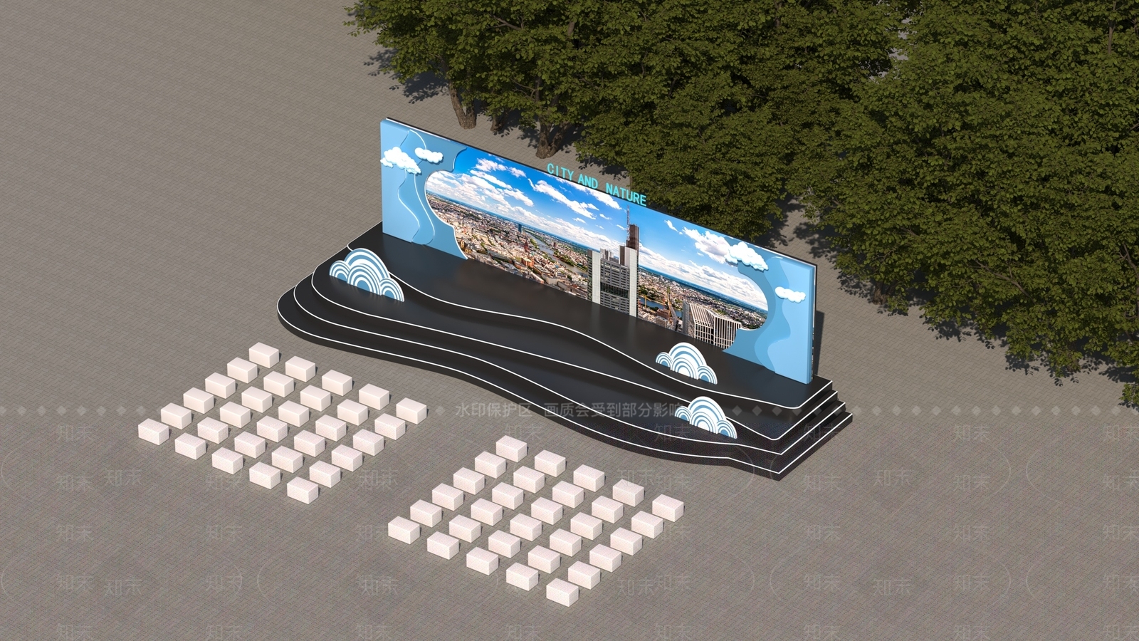 现代舞台3D模型下载【ID:1157371950】