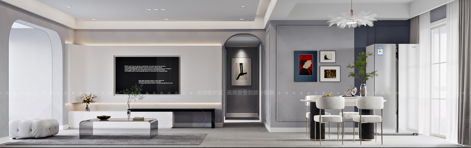 现代时尚摆件3D模型下载【ID:1157392740】