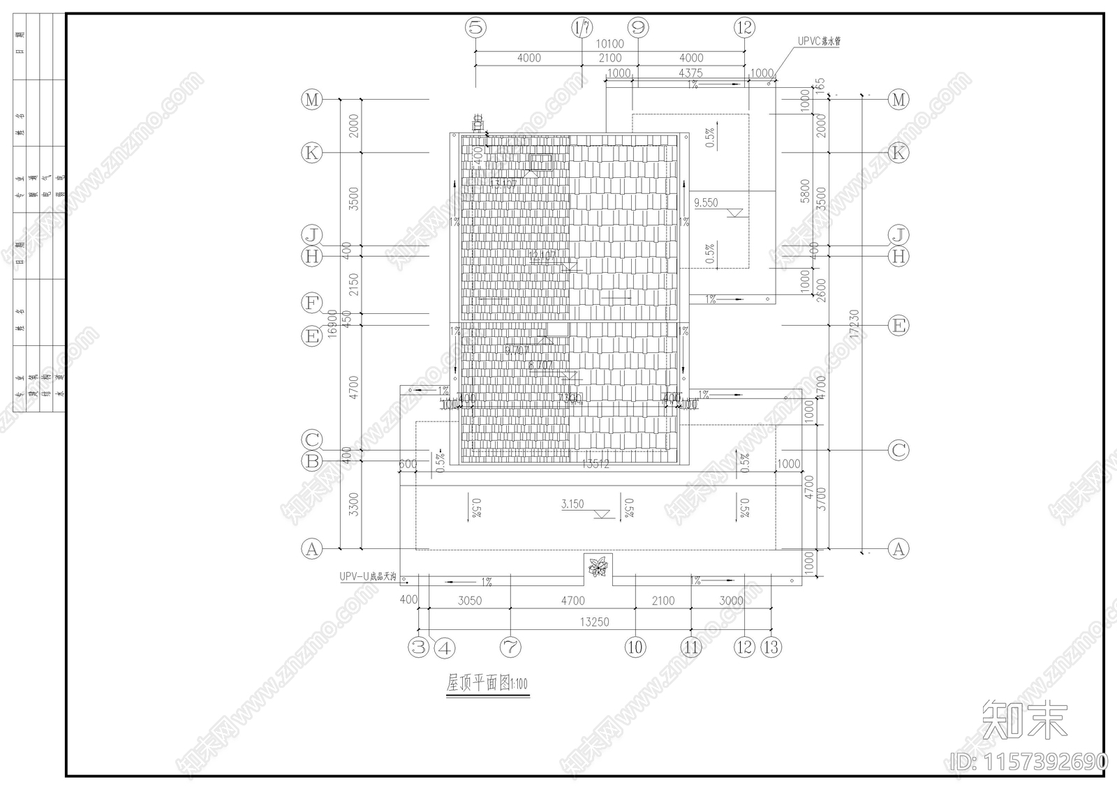 别墅建筑结构水电全套图cad施工图下载【ID:1157392690】