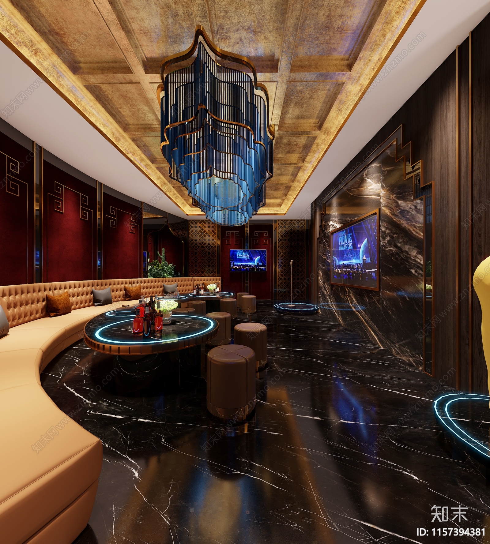 豪华TKV包厢全套深cad施工图下载【ID:1157394381】