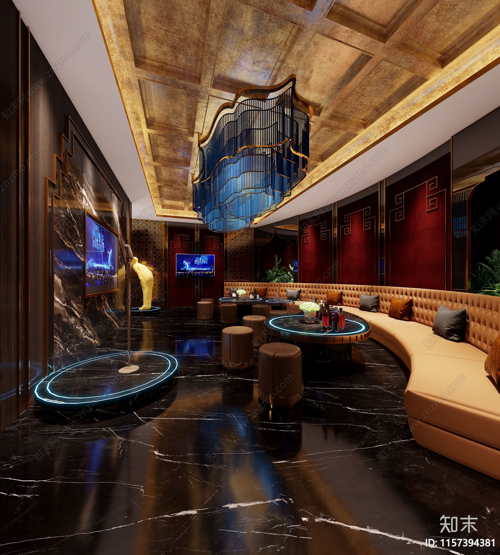 豪华TKV包厢全套深cad施工图下载【ID:1157394381】