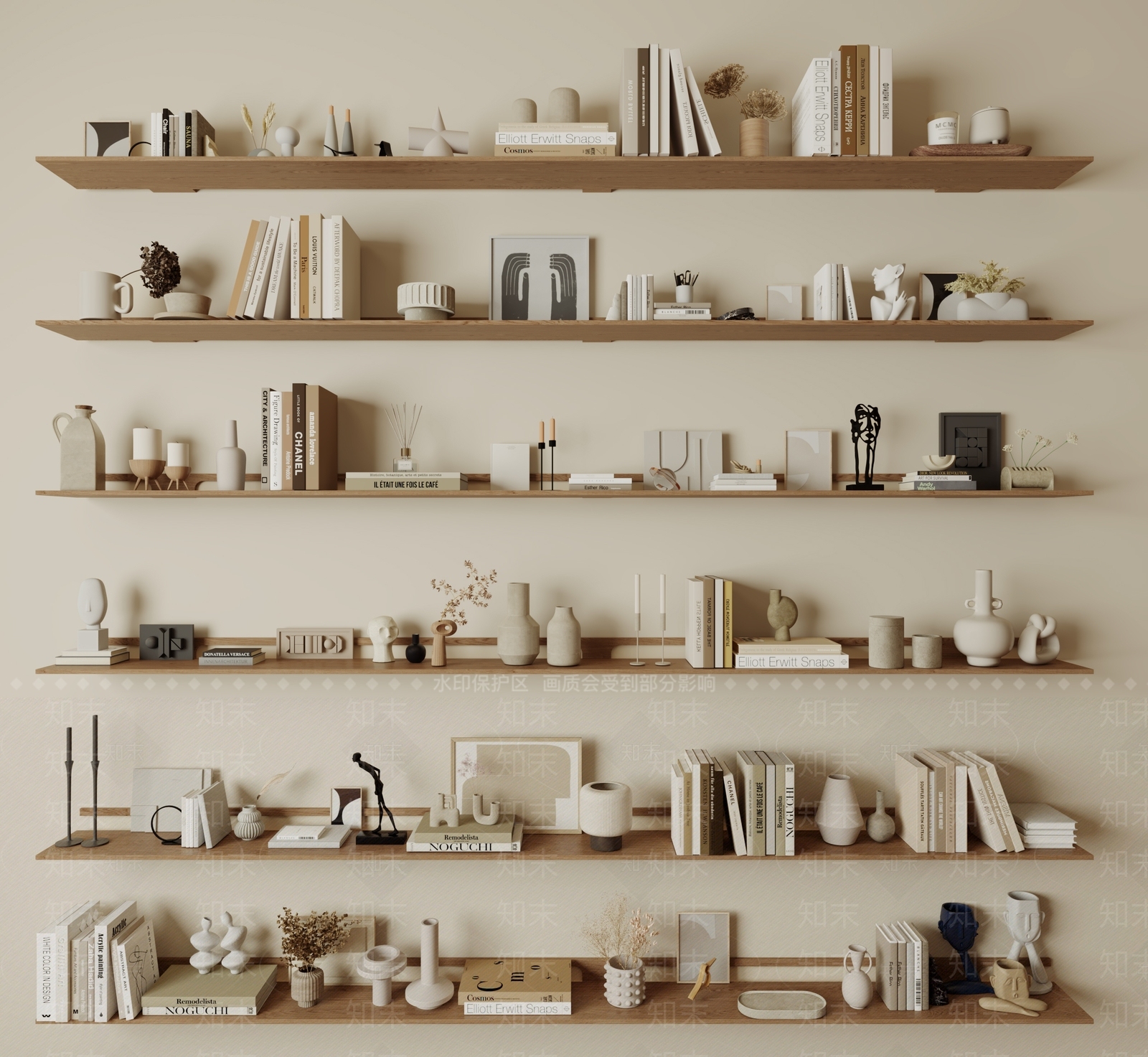 侘寂中古风饰品摆件3D模型下载【ID:1157405170】