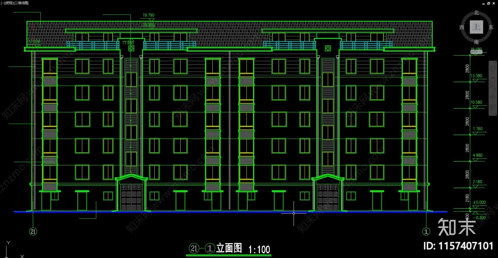 住宅区建筑施工图下载【ID:1157407101】