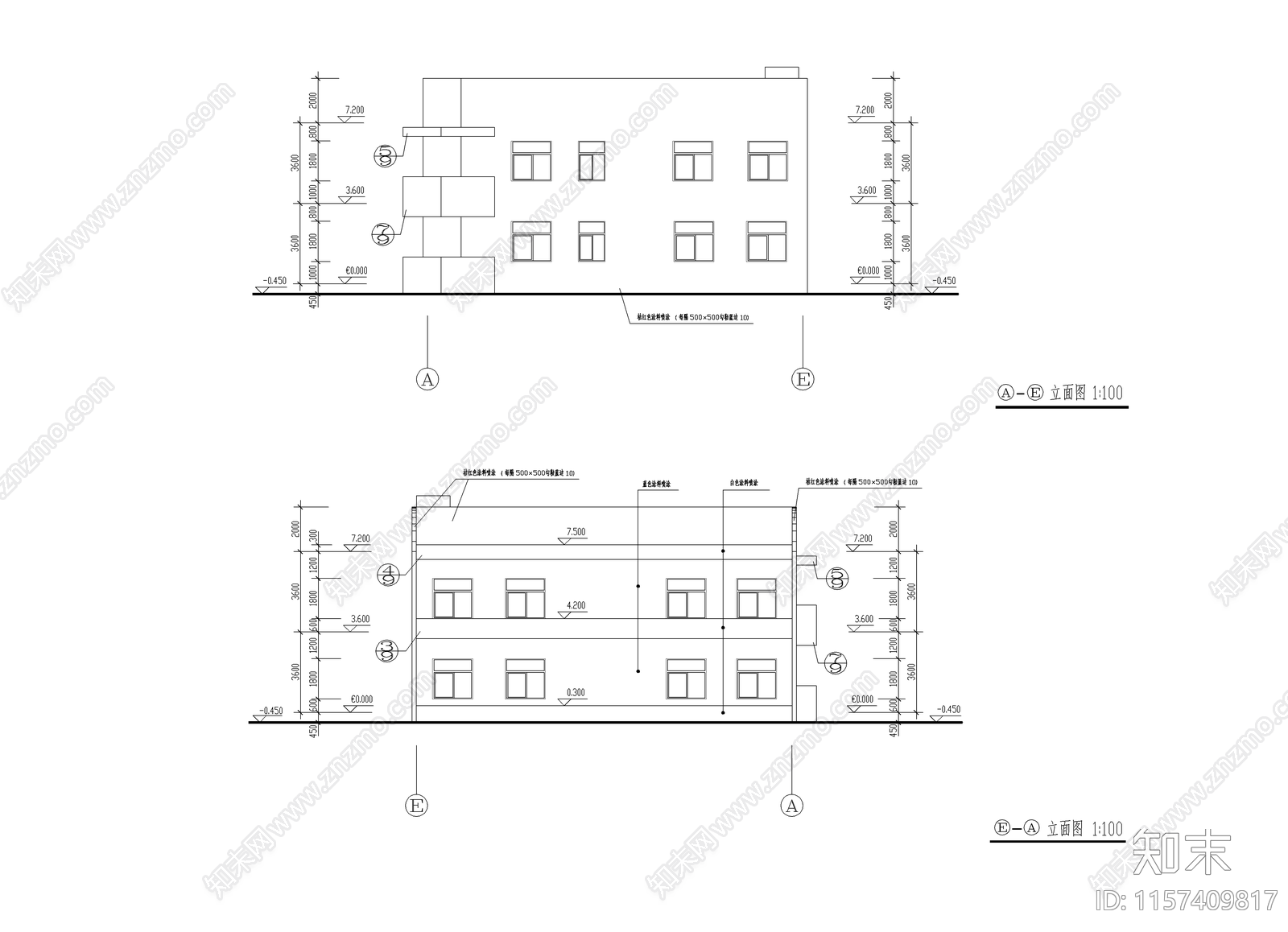 幼儿园建筑设计cad施工图下载【ID:1157409817】