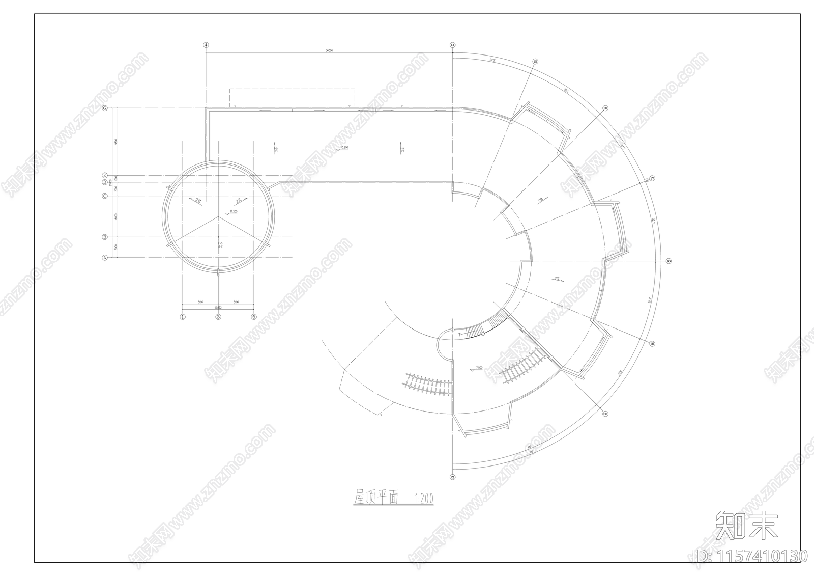 幼儿园建筑设计图cad施工图下载【ID:1157410130】