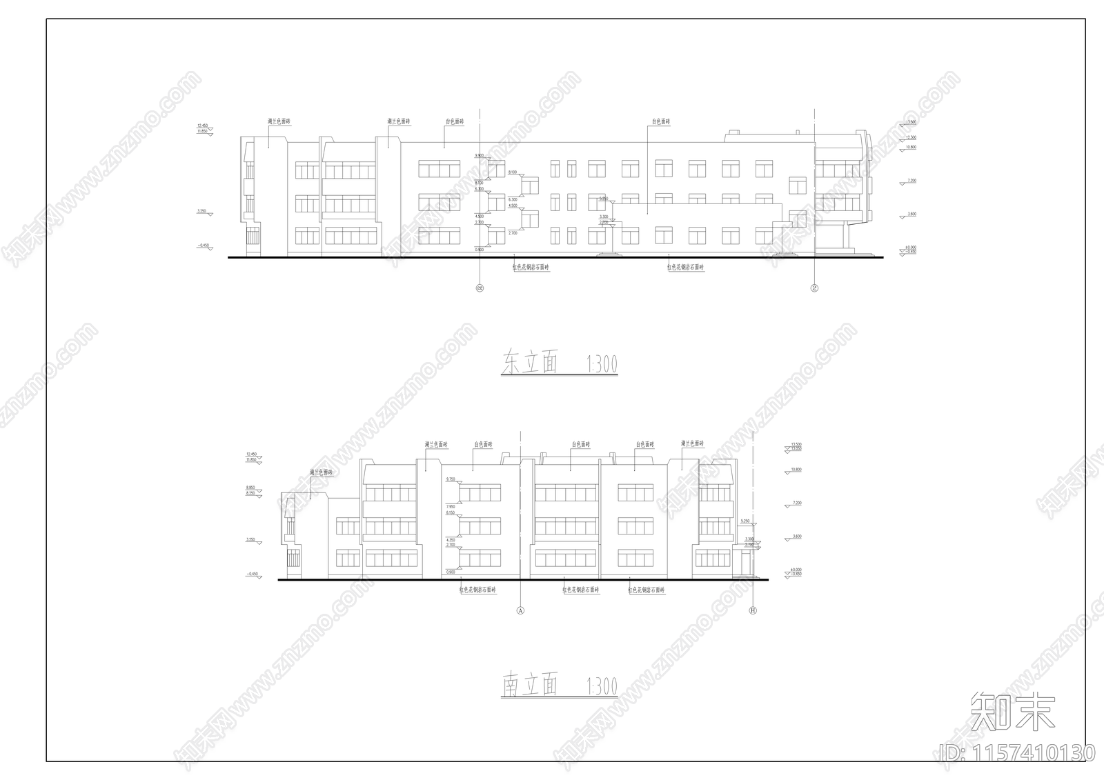 幼儿园建筑设计图cad施工图下载【ID:1157410130】