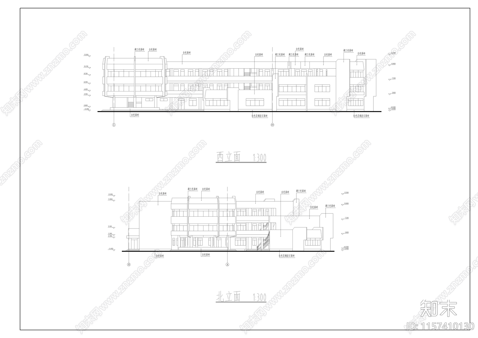 幼儿园建筑设计图cad施工图下载【ID:1157410130】