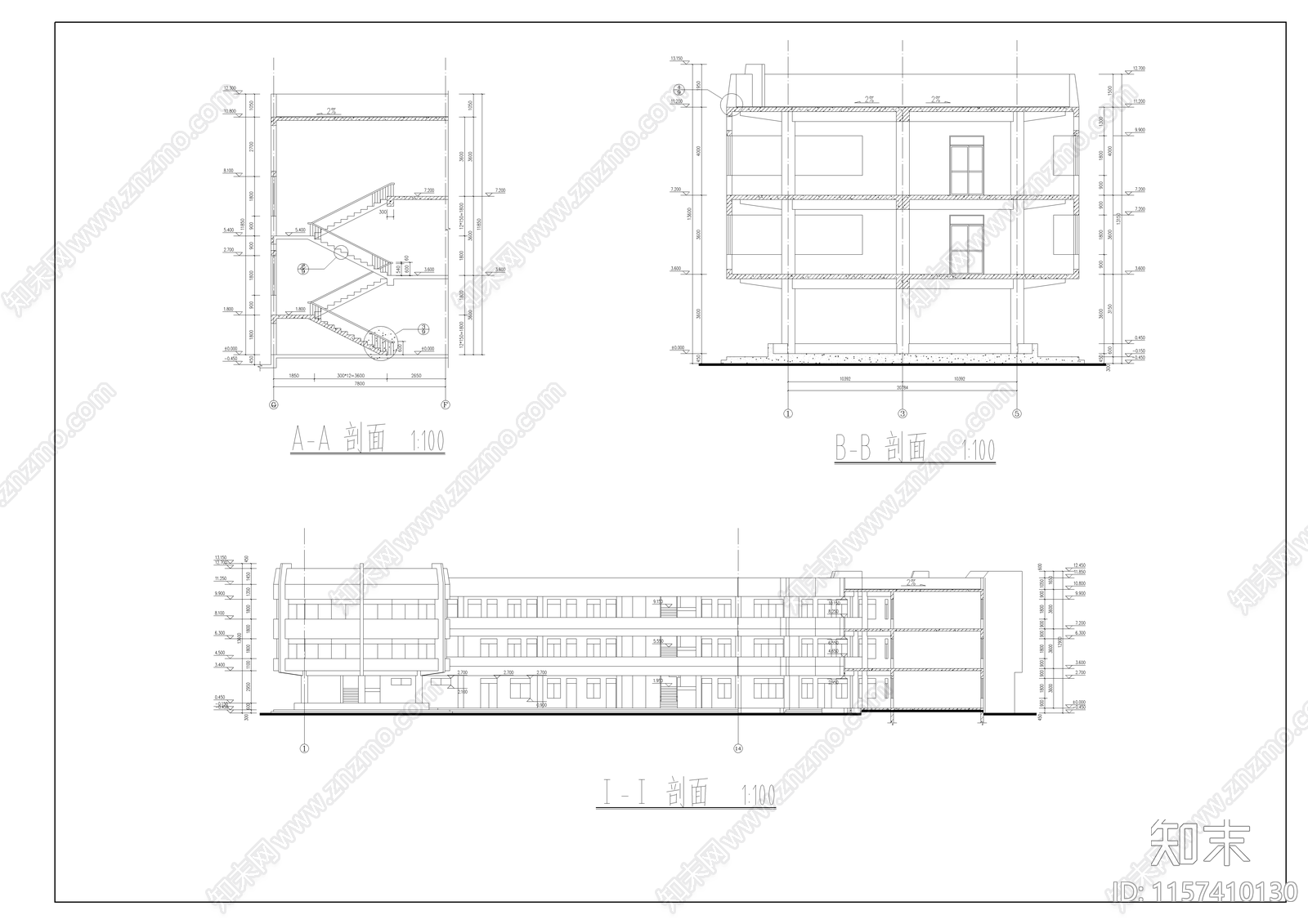 幼儿园建筑设计图cad施工图下载【ID:1157410130】