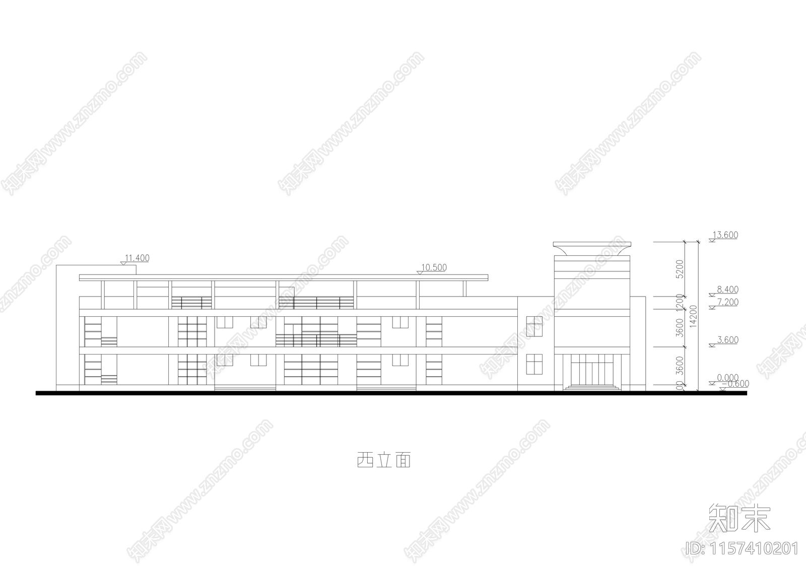 幼儿园建筑图cad施工图下载【ID:1157410201】