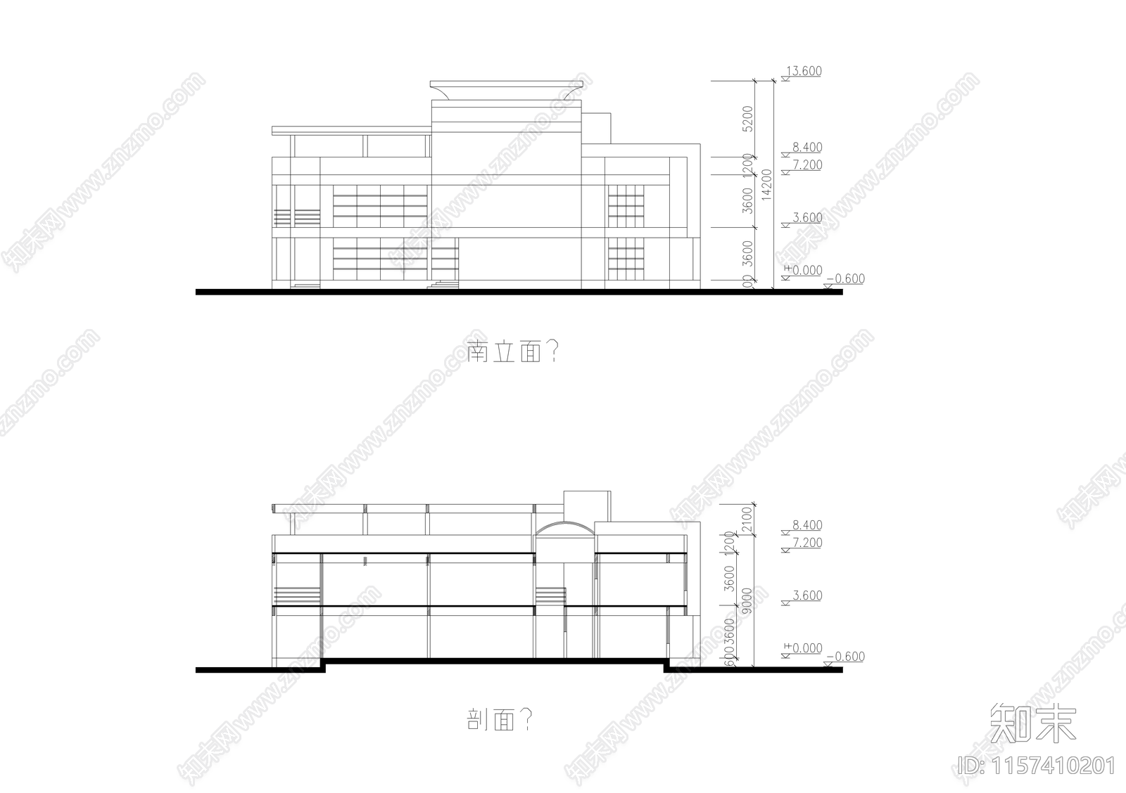 幼儿园建筑图cad施工图下载【ID:1157410201】