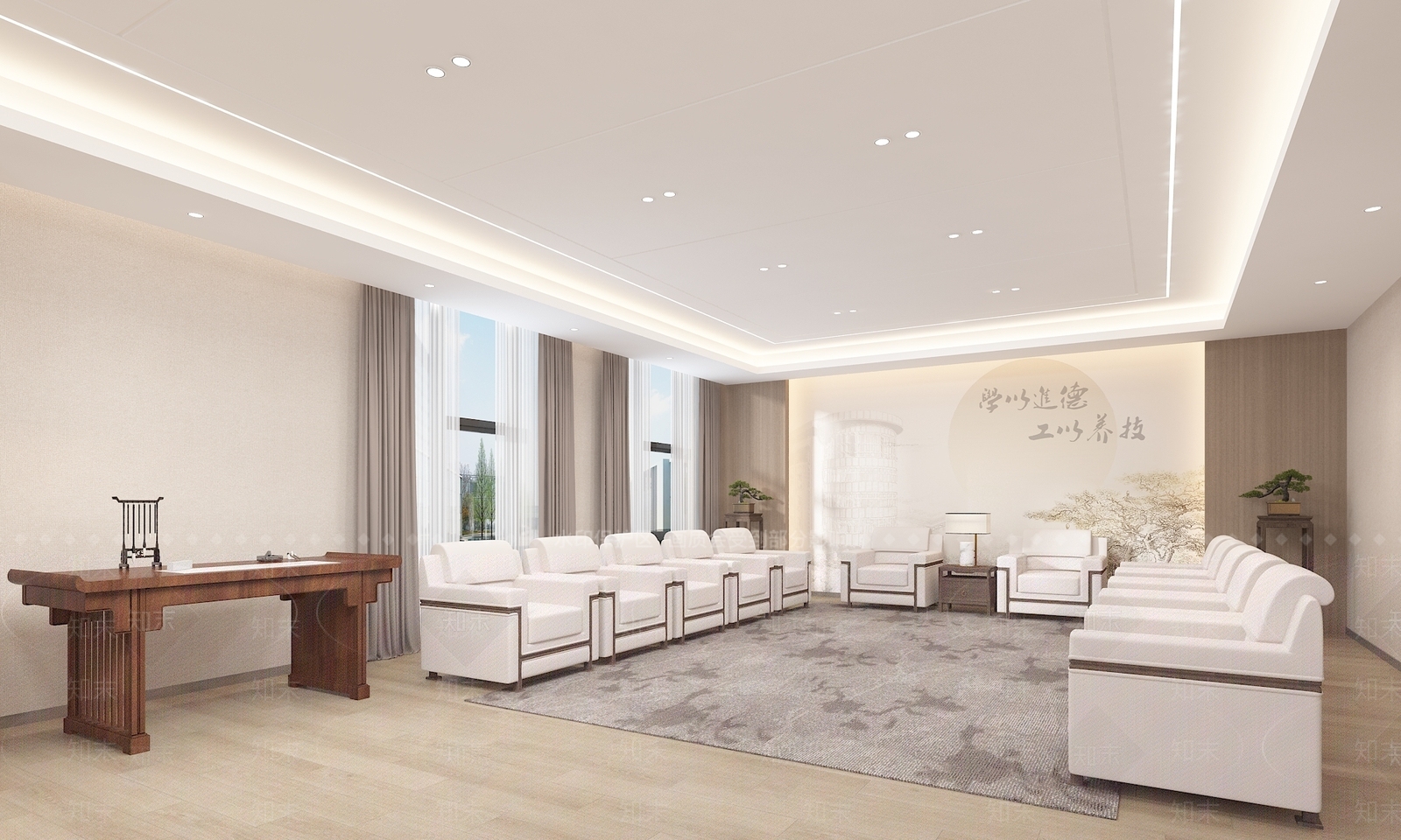 现代贵宾厅接待室3D模型下载【ID:1157419220】