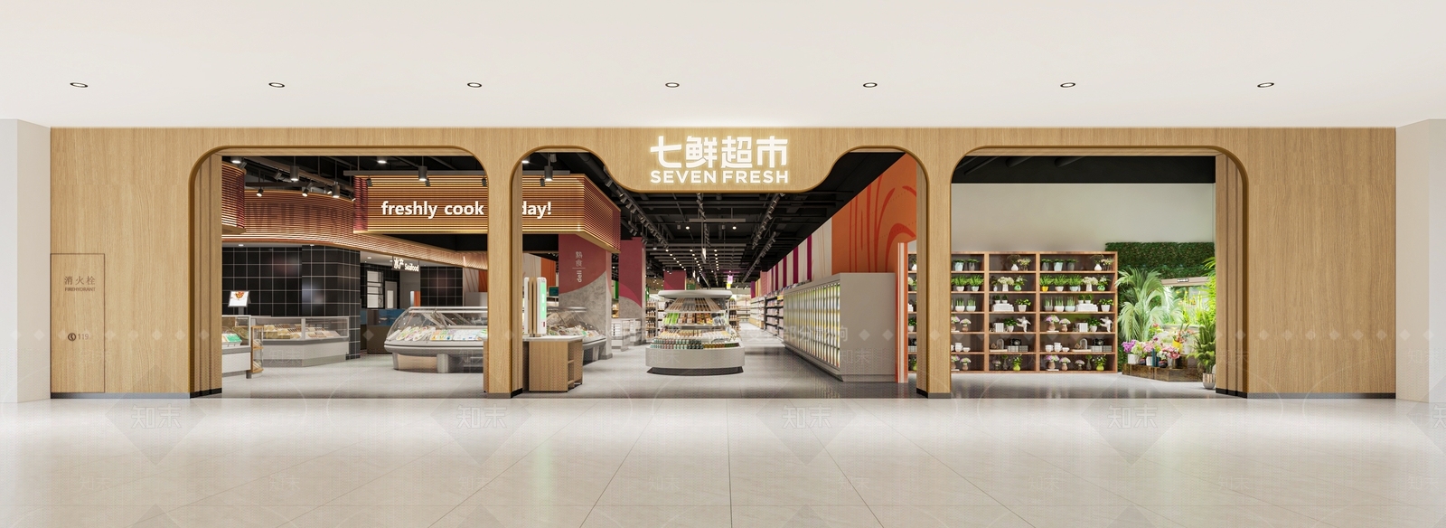 现代超市3D模型下载【ID:1157429318】