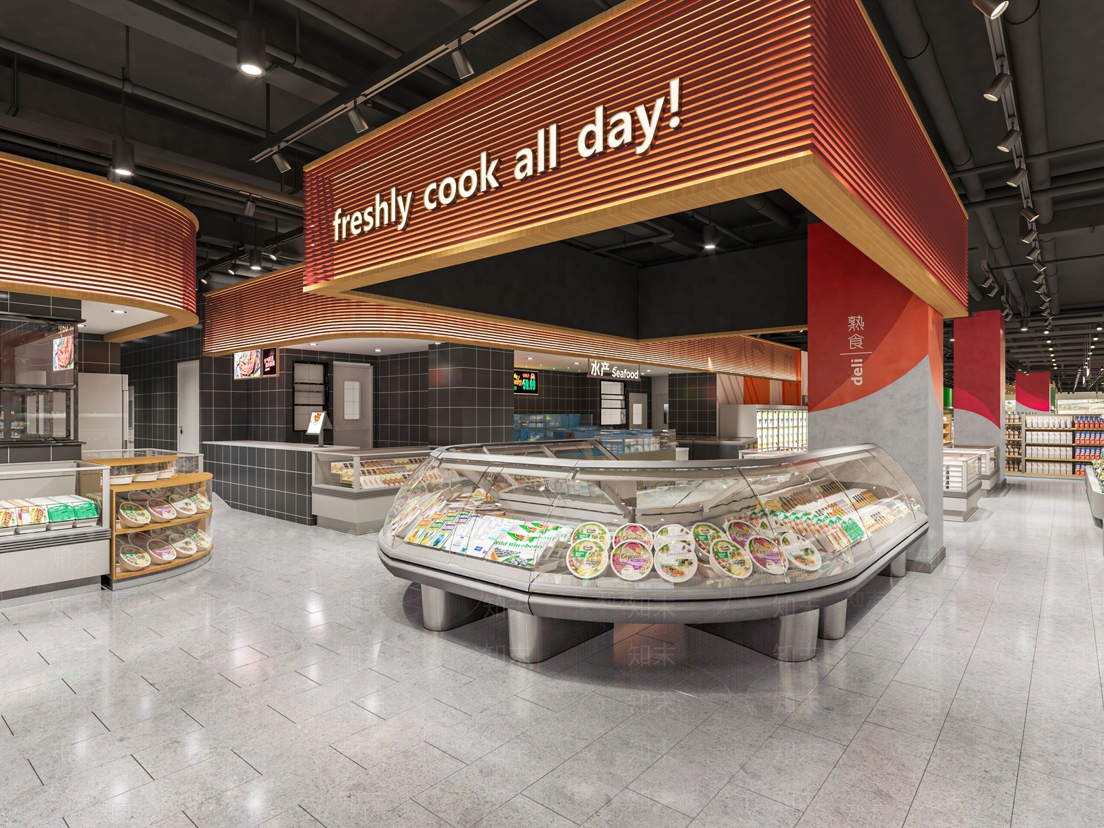 现代超市3D模型下载【ID:1157429318】