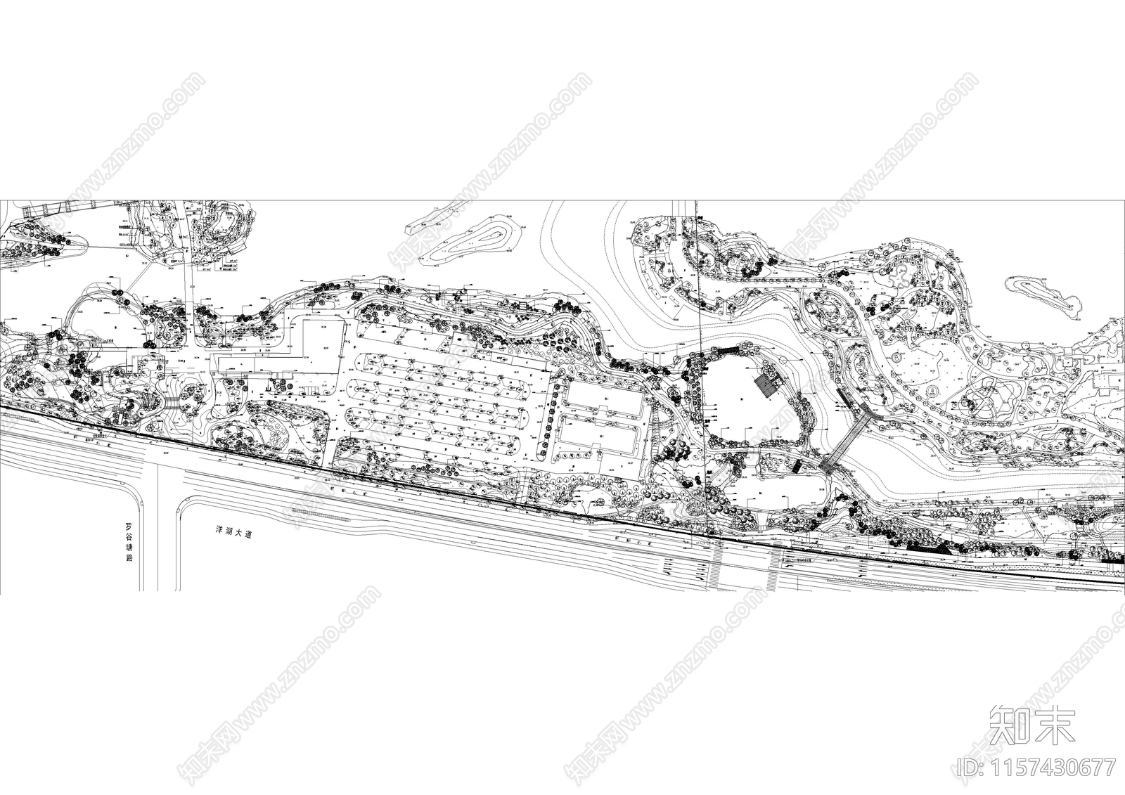 著名湿地公园景观提升工cad施工图下载【ID:1157430677】