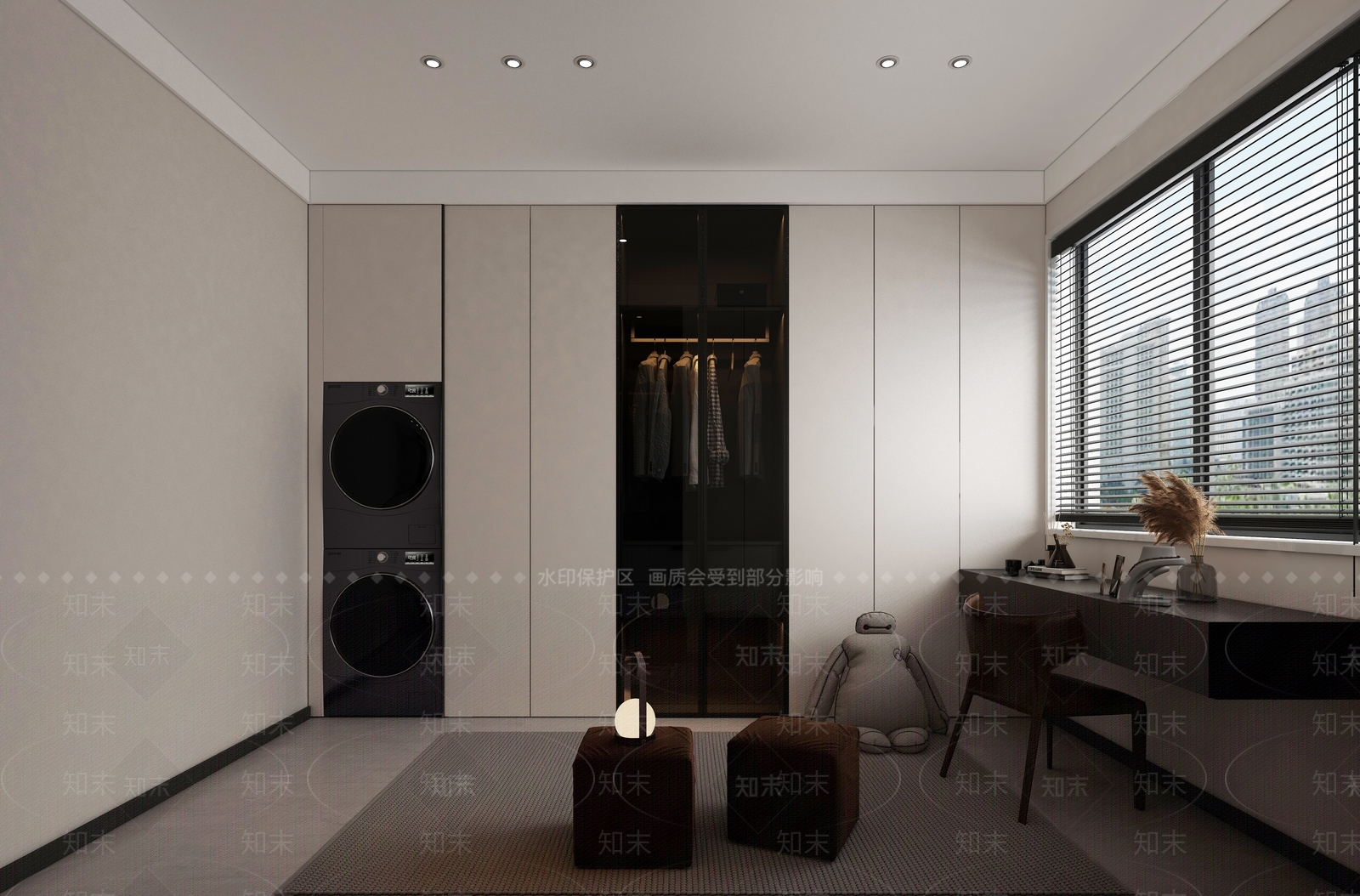 现代衣帽间3D模型下载【ID:1157429342】