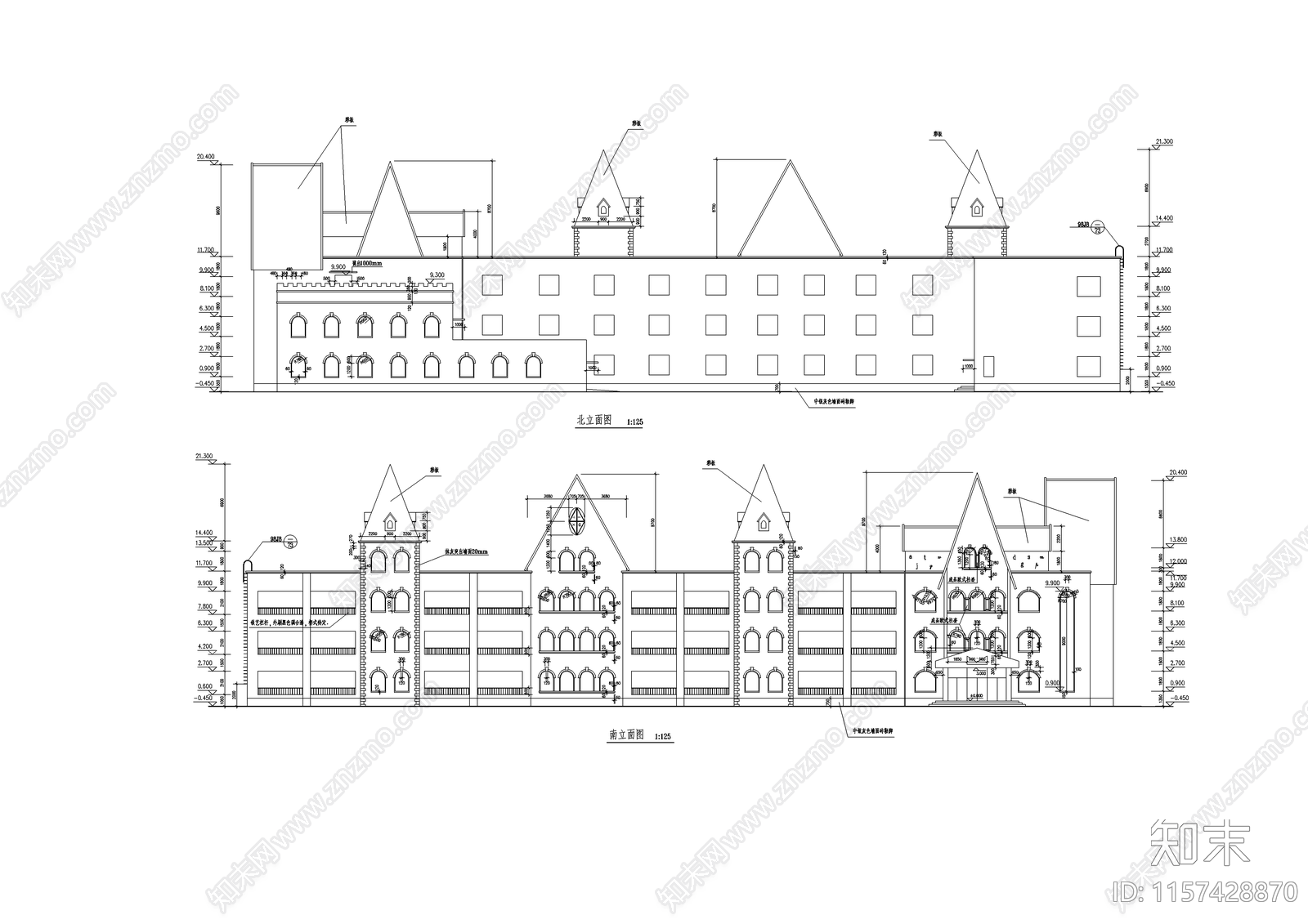 幼儿园建筑设计cad施工图下载【ID:1157428870】