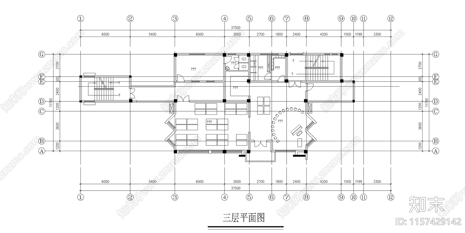 幼儿园建筑设计图cad施工图下载【ID:1157429142】