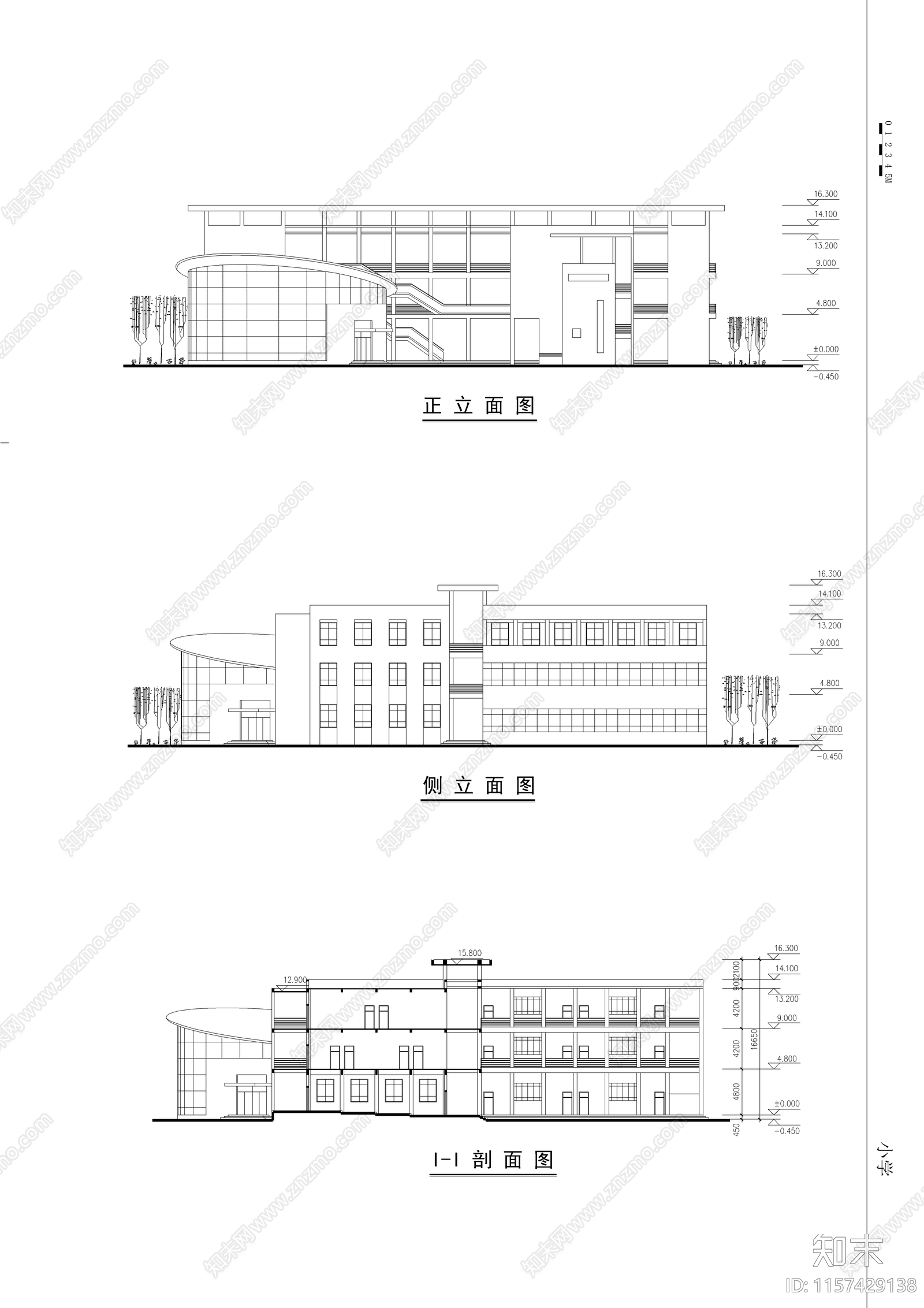 长沙某小学cad施工图下载【ID:1157429138】