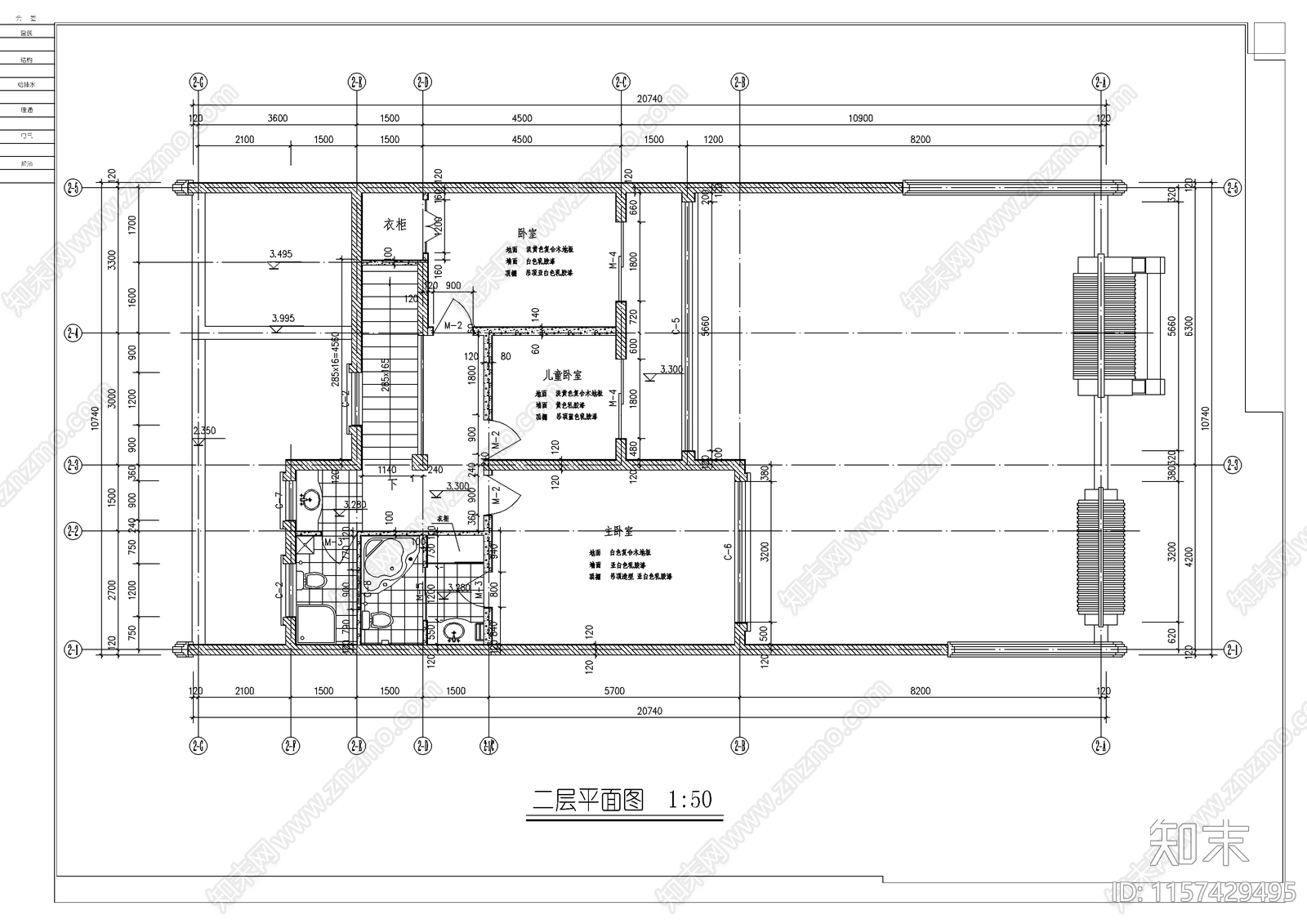北方经典四合院建筑cad施工图下载【ID:1157429495】