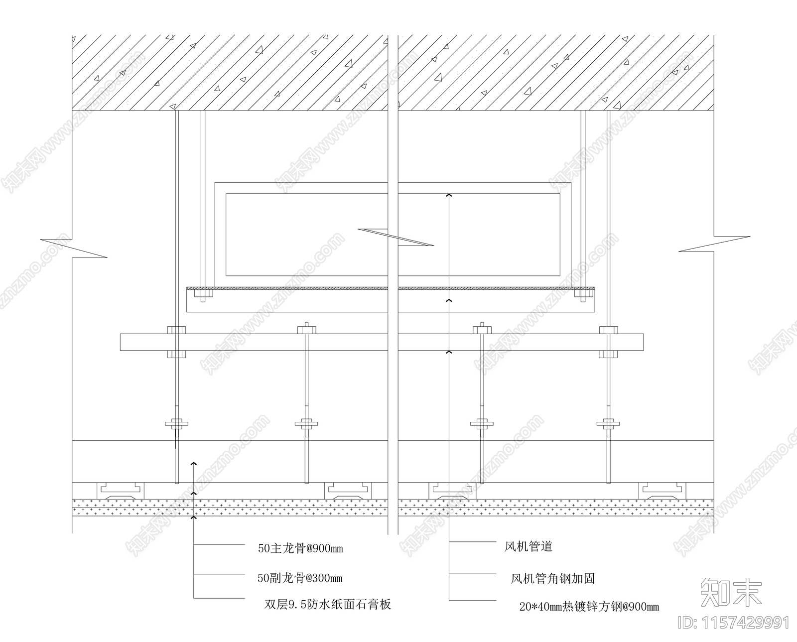 风机加固层cad施工图下载【ID:1157429991】