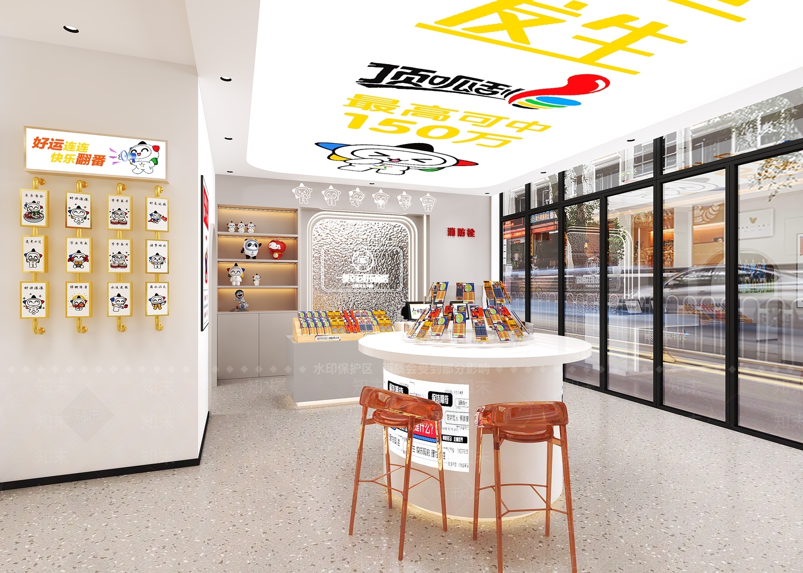 现代奶茶店3D模型下载【ID:1214387100】