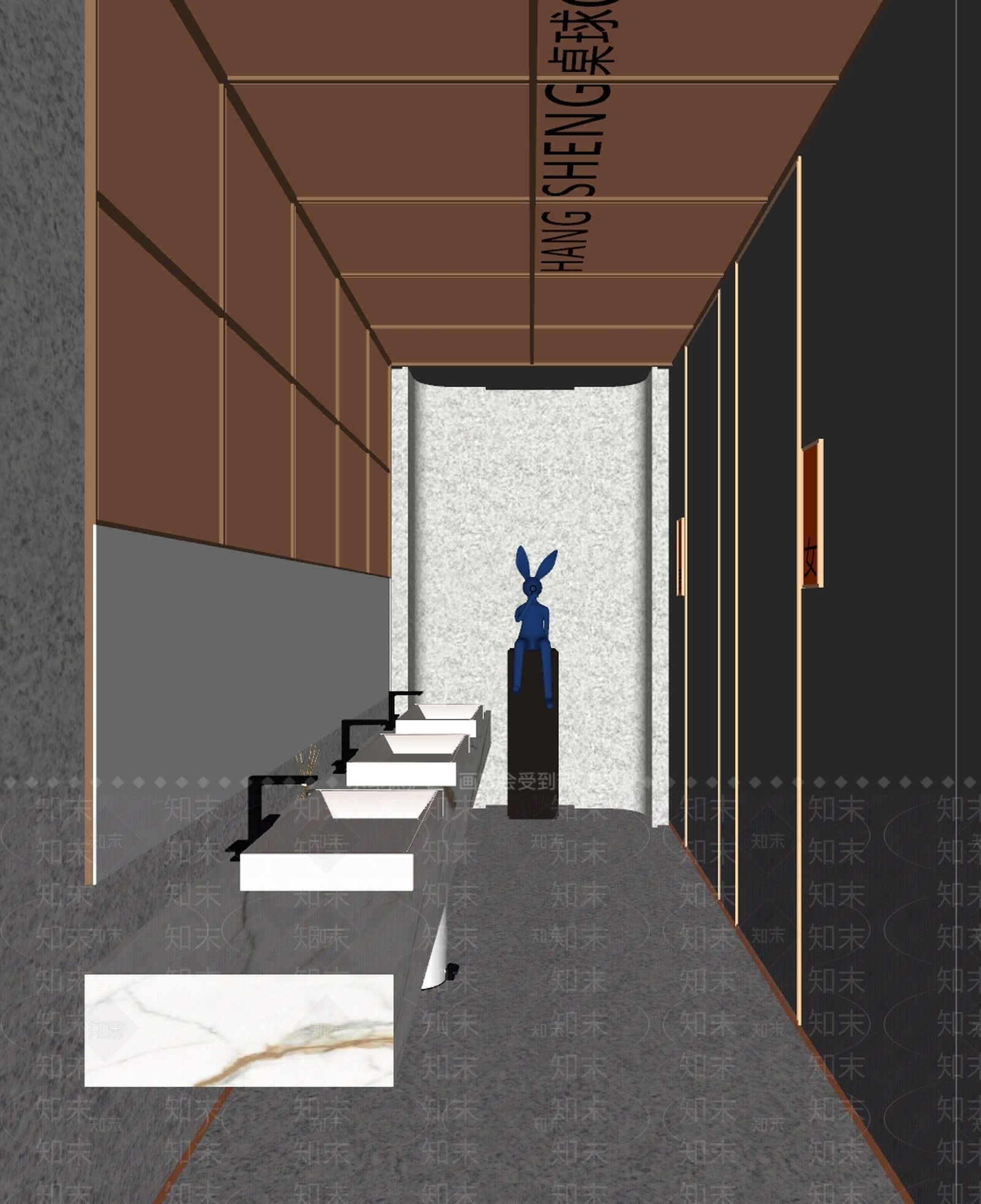 现代公共卫生间SU模型下载【ID:1157431592】