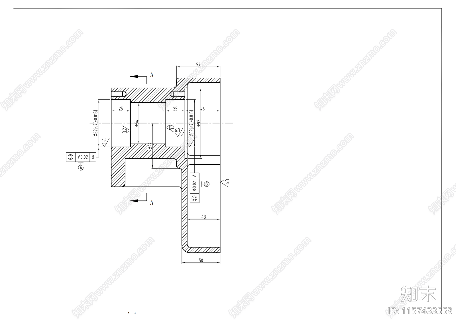 C336GZ向数控传动箱体cad施工图下载【ID:1157433553】