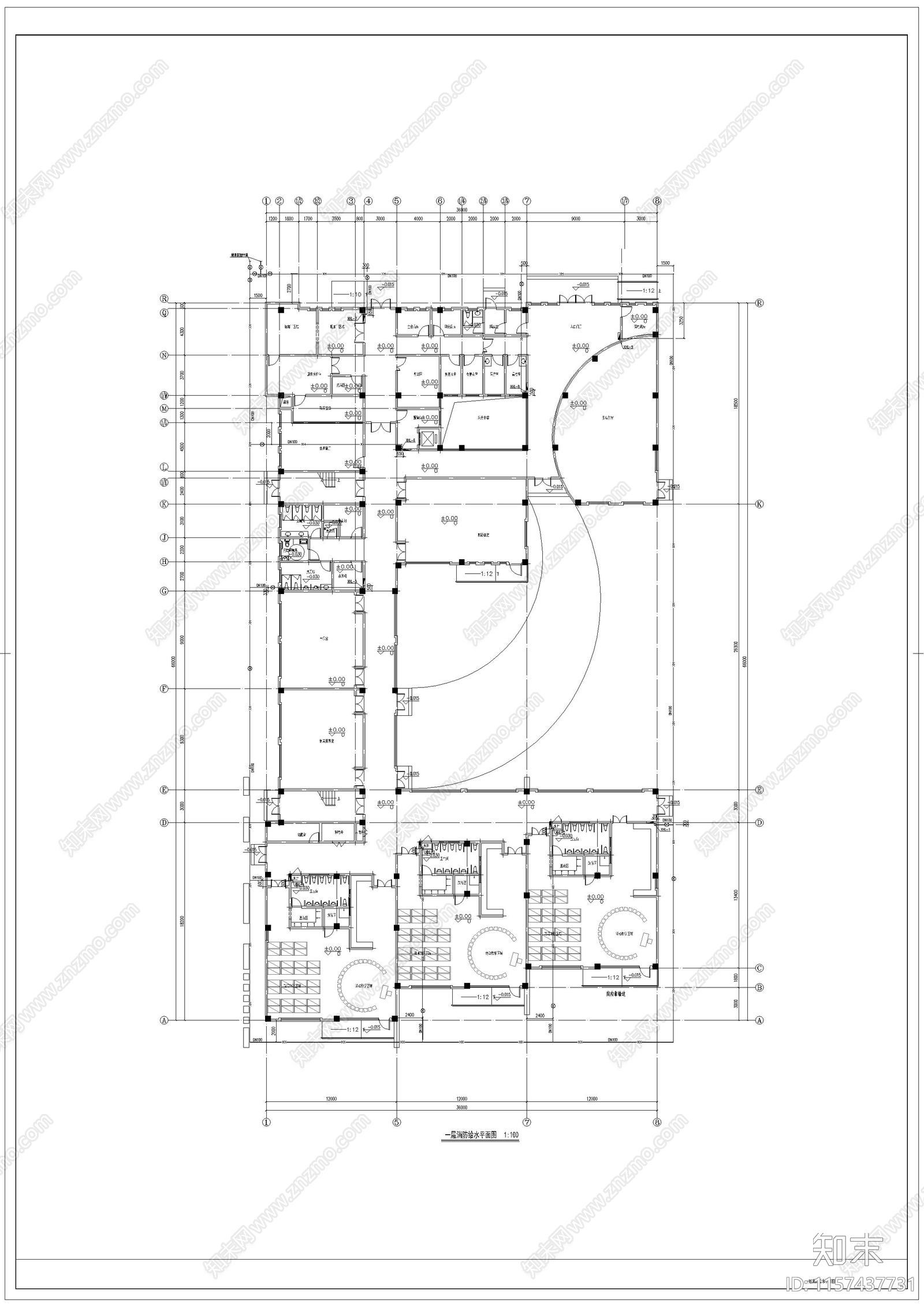 幼儿园给排施工图下载【ID:1157437731】