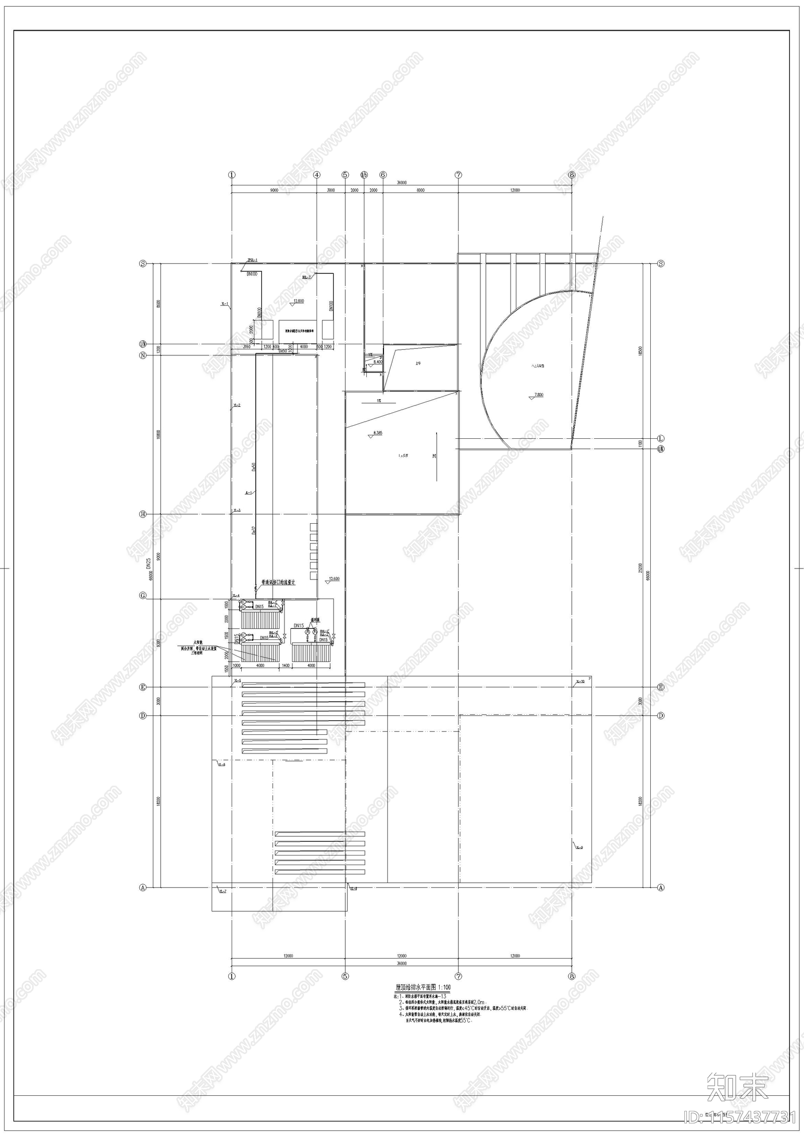 幼儿园给排施工图下载【ID:1157437731】