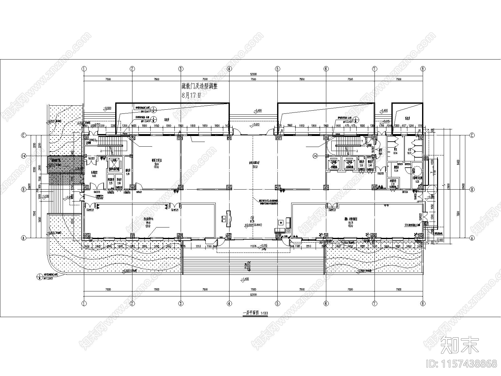 精细整套办公cad施工图下载【ID:1157438868】