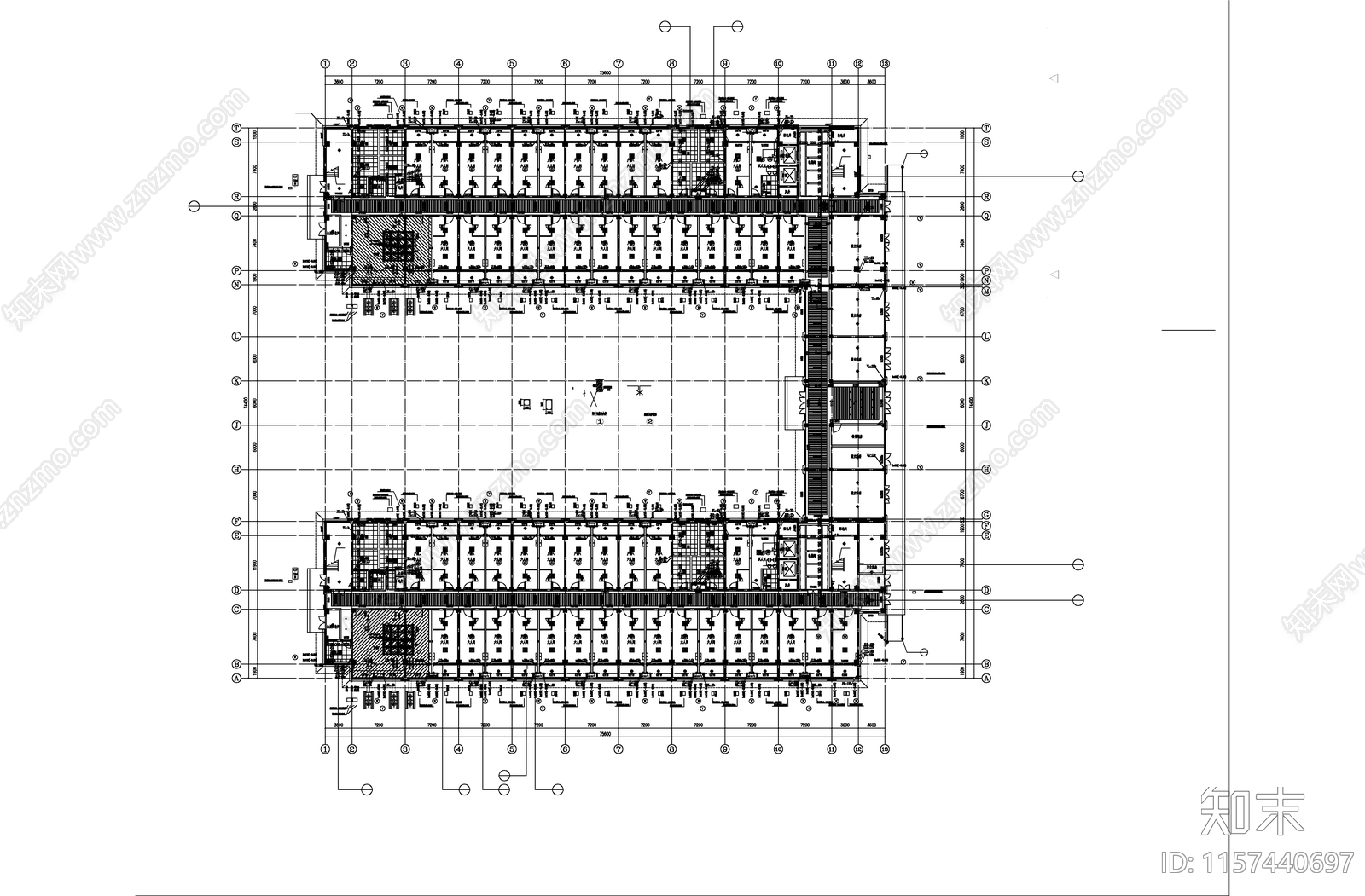 南曽技工学校室内及地库标线设计cad施工图下载【ID:1157440697】