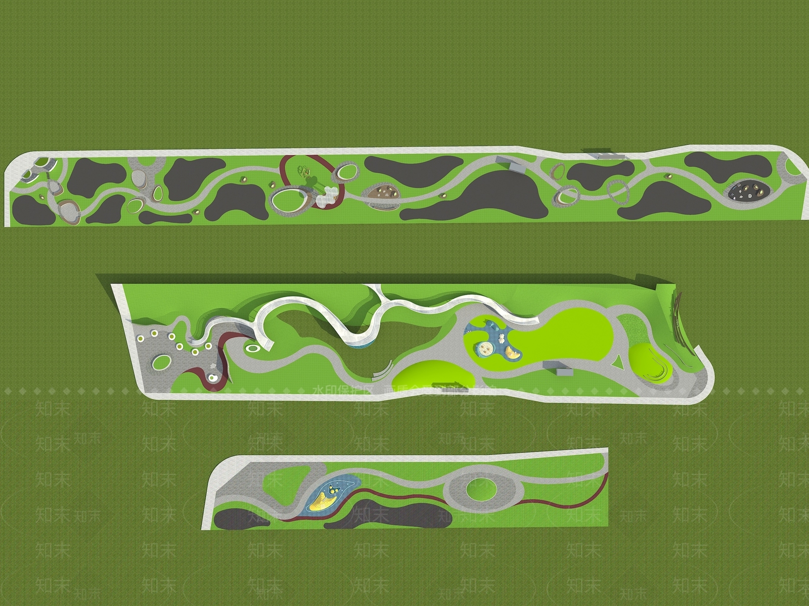 现代公园3D模型下载【ID:1157440073】