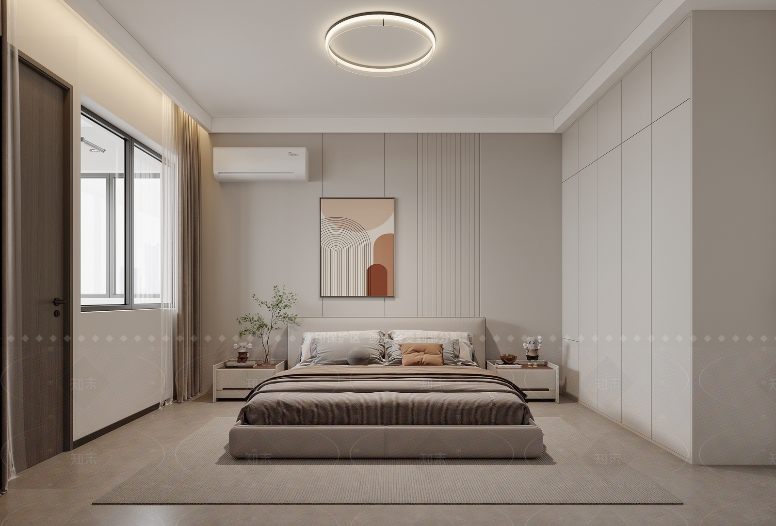 现代书房3D模型下载【ID:1214566475】