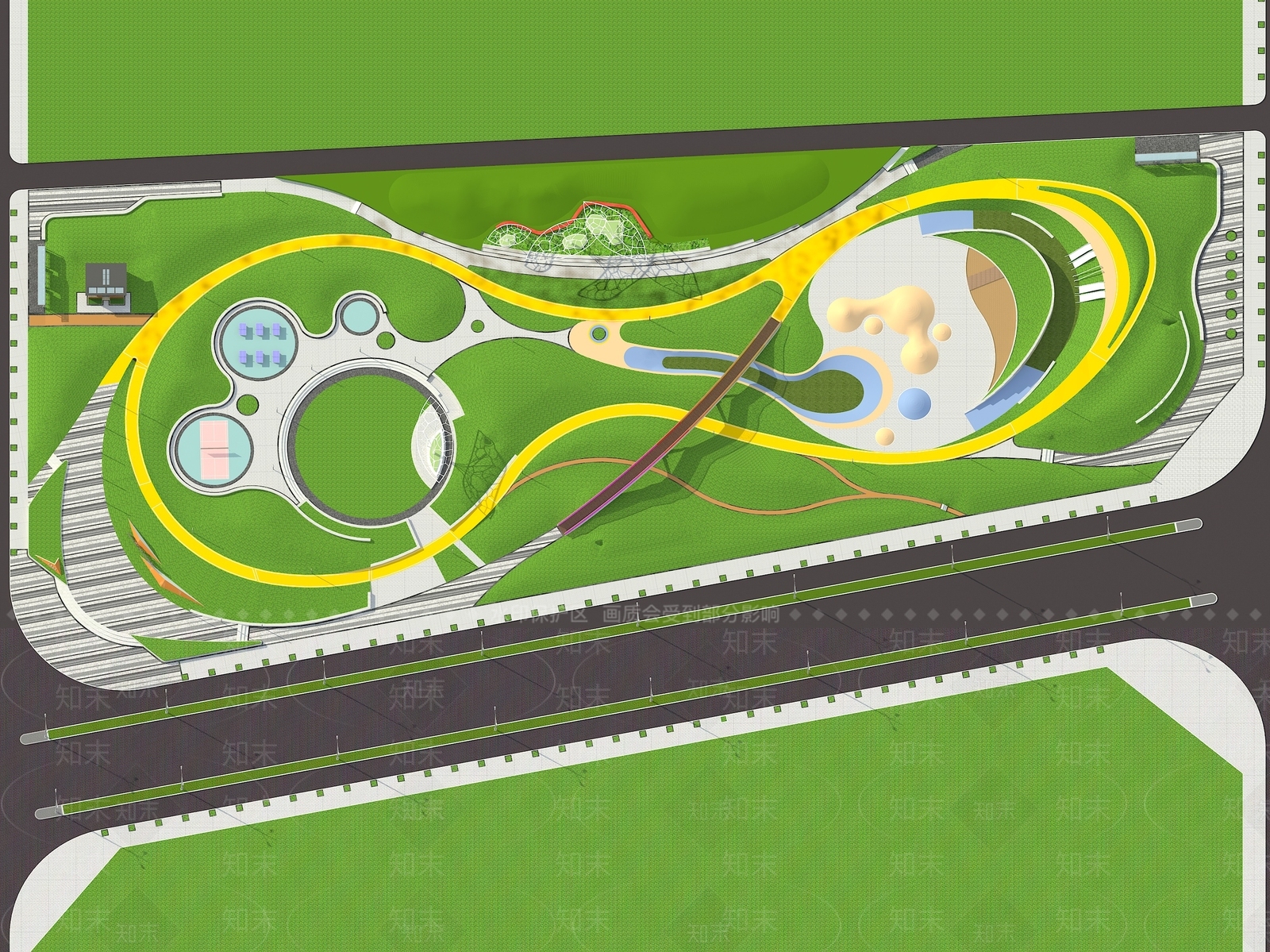 现代公园3D模型下载【ID:1157441881】