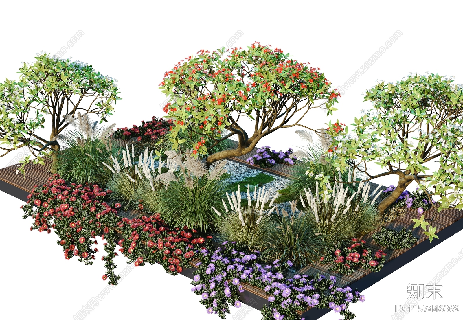 植物堆3D模型下载【ID:1157446369】