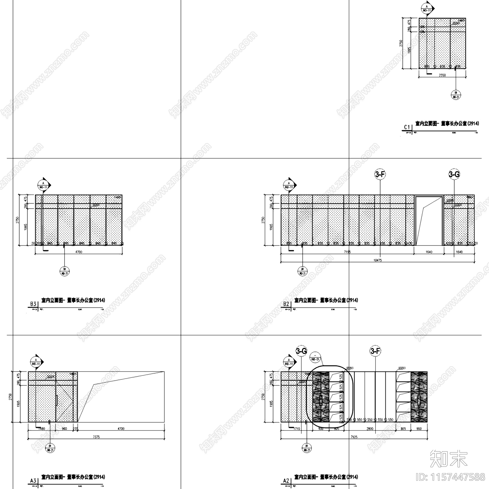 现代简约合肥置地广场C座29层样板房办公室室内工装cad施工图下载【ID:1157447588】