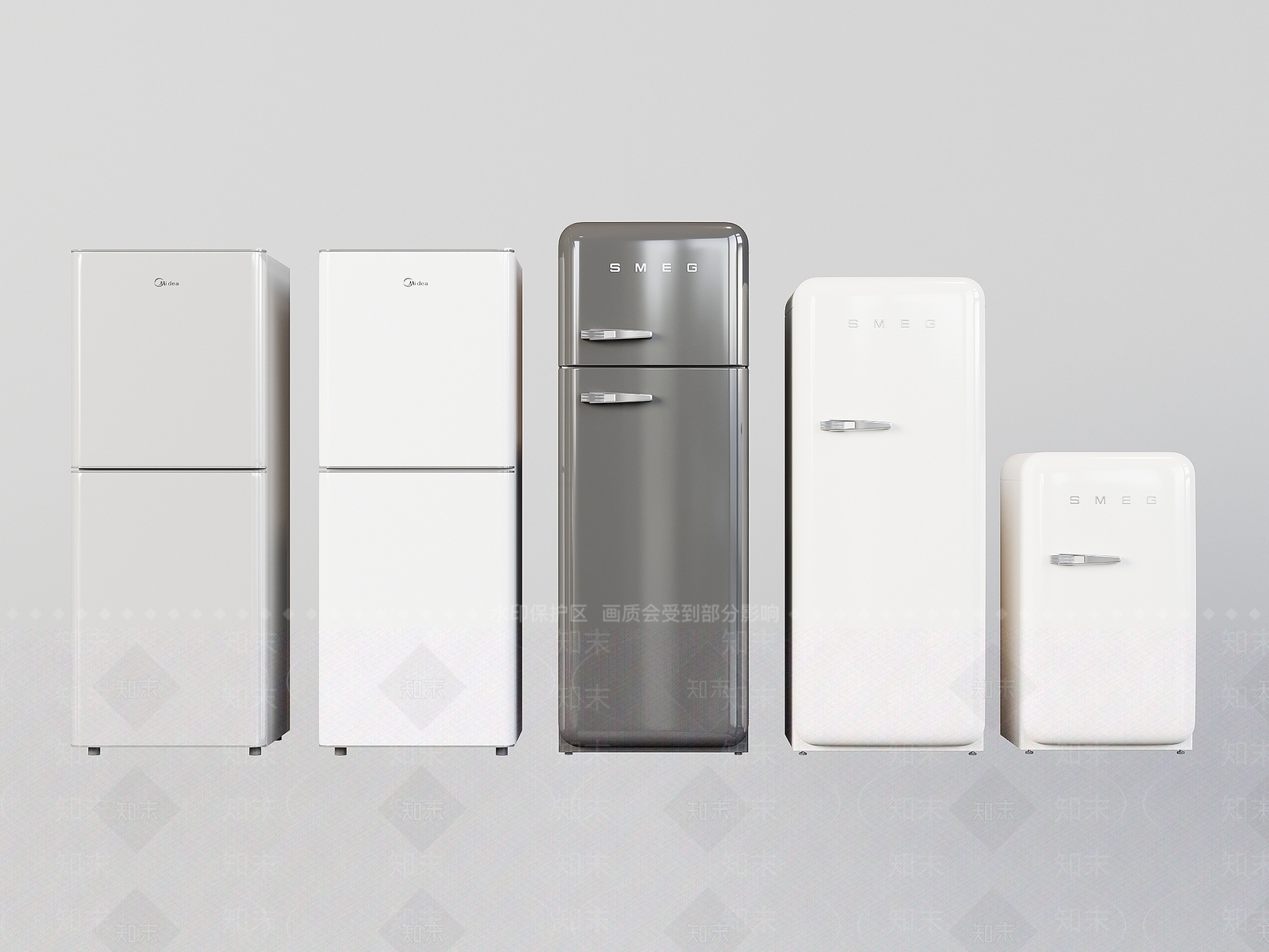 现代家用电器3D模型下载【ID:1157455654】