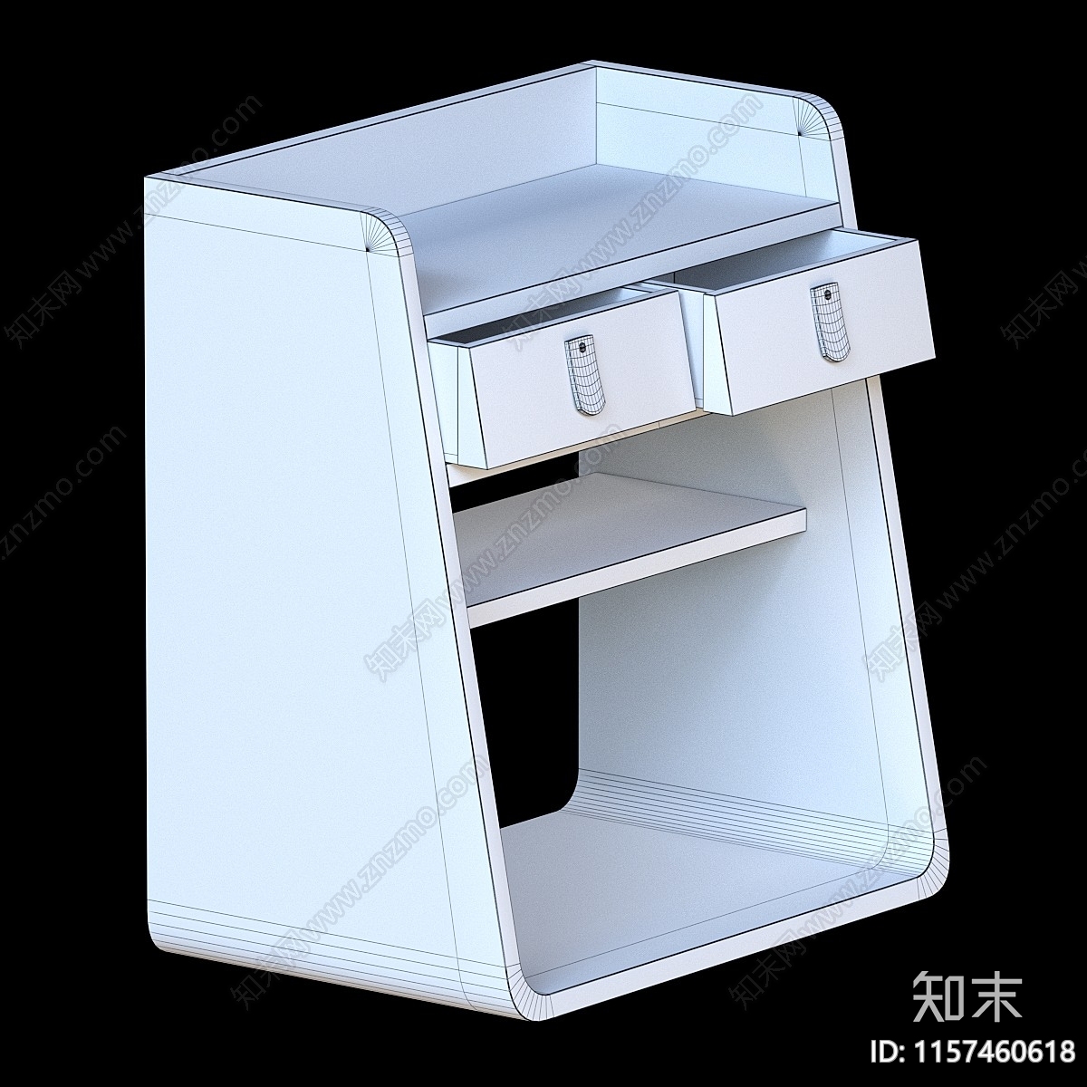 现代床头柜3D模型下载【ID:1157460618】