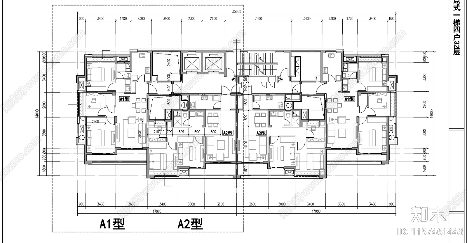 90施工图下载【ID:1157461443】