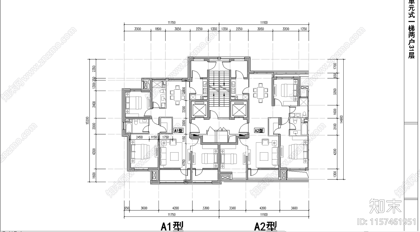 140cad施工图下载【ID:1157461951】