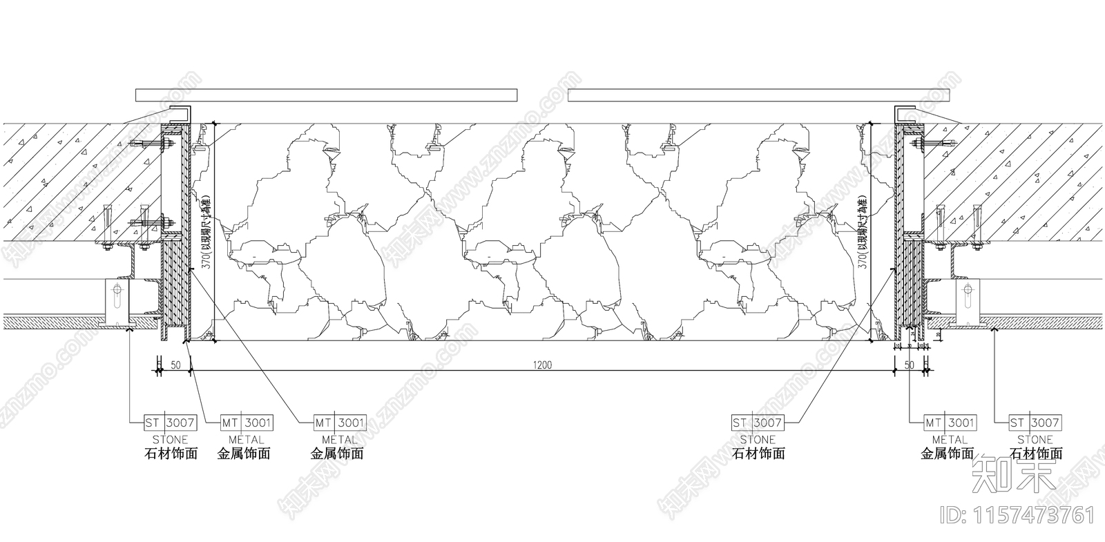 不锈钢电梯门套节点施工图下载【ID:1157473761】