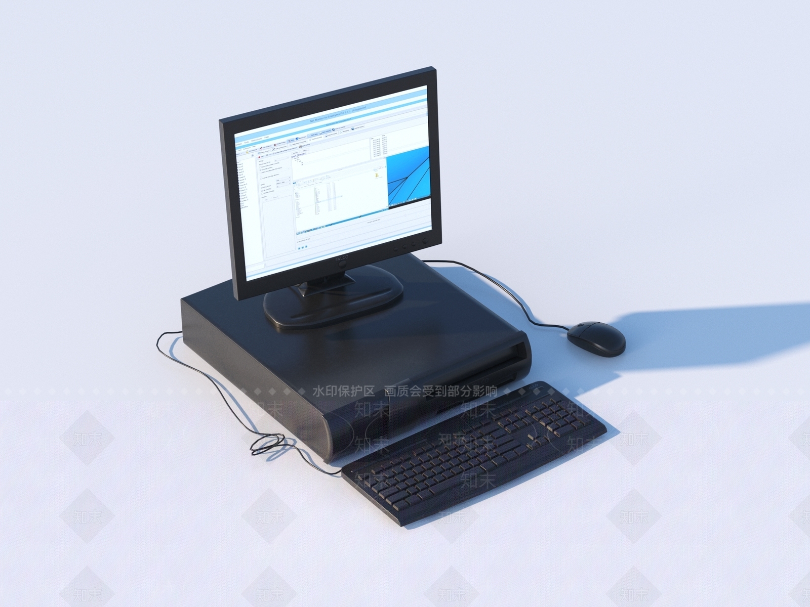 现代收银机3D模型下载【ID:1157478757】