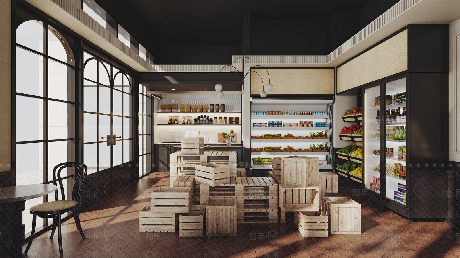 法式水果店3D模型下载【ID:1157480043】