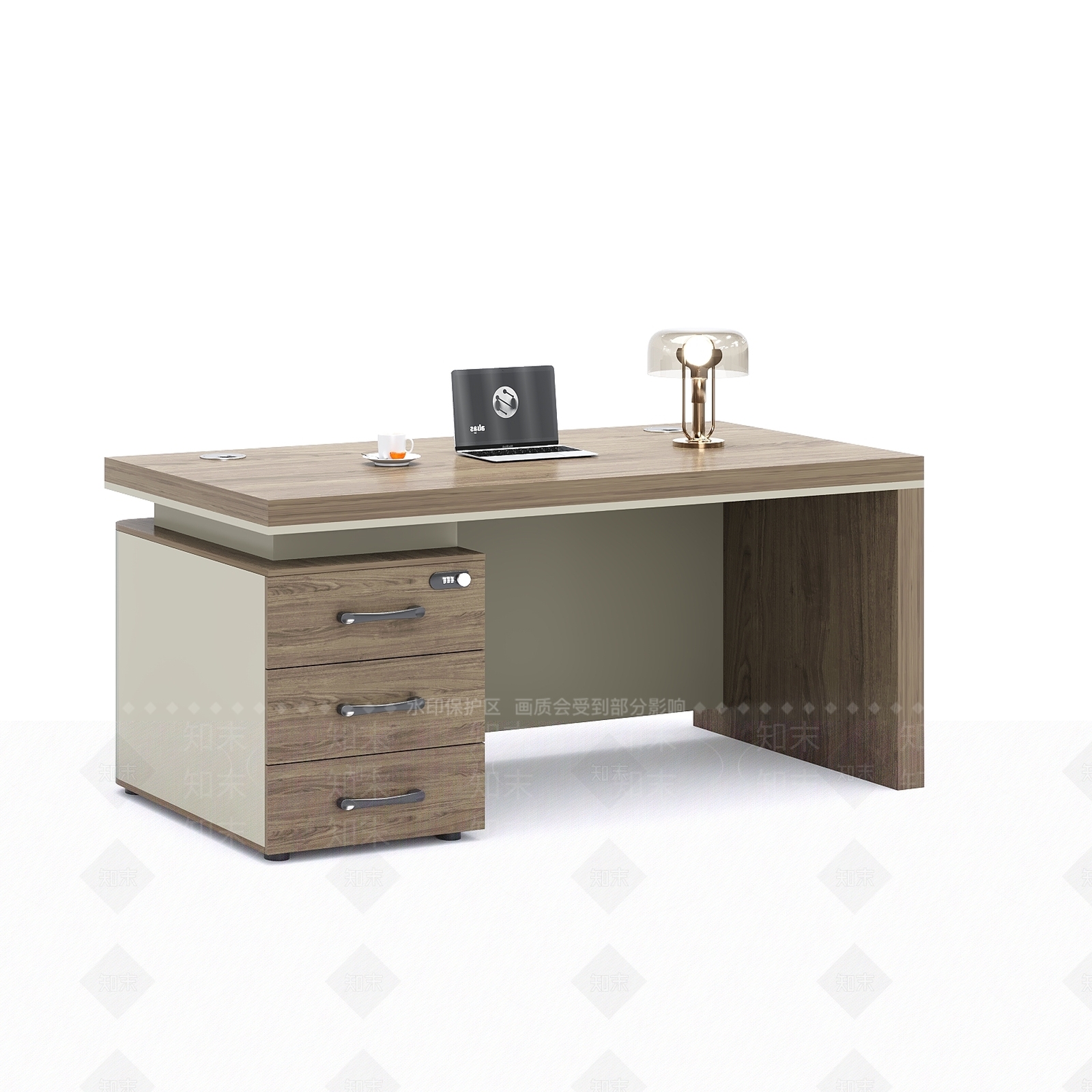 现代办公桌3D模型下载【ID:1157482793】
