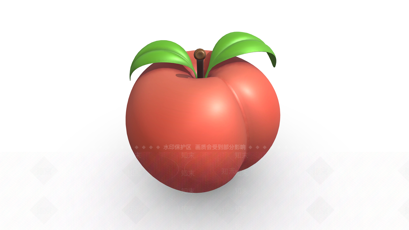 桃子3D模型下载【ID:1157498526】