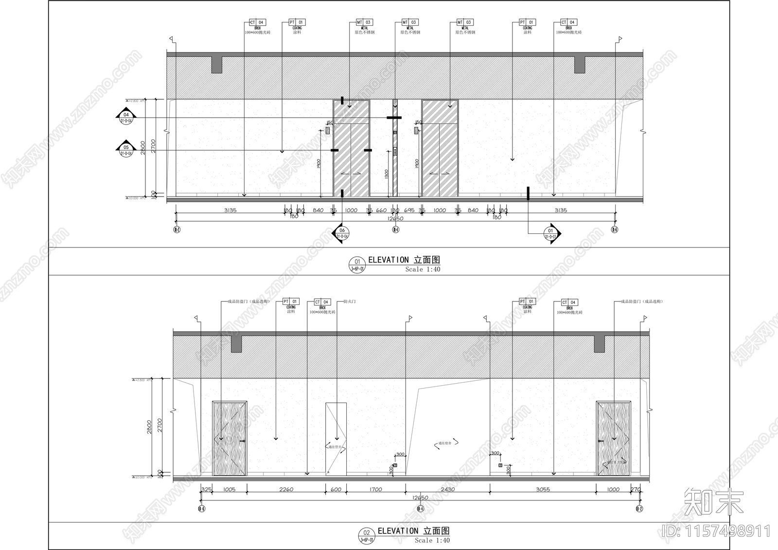 高新智创园学生宿舍室内装修cad施工图下载【ID:1157498911】