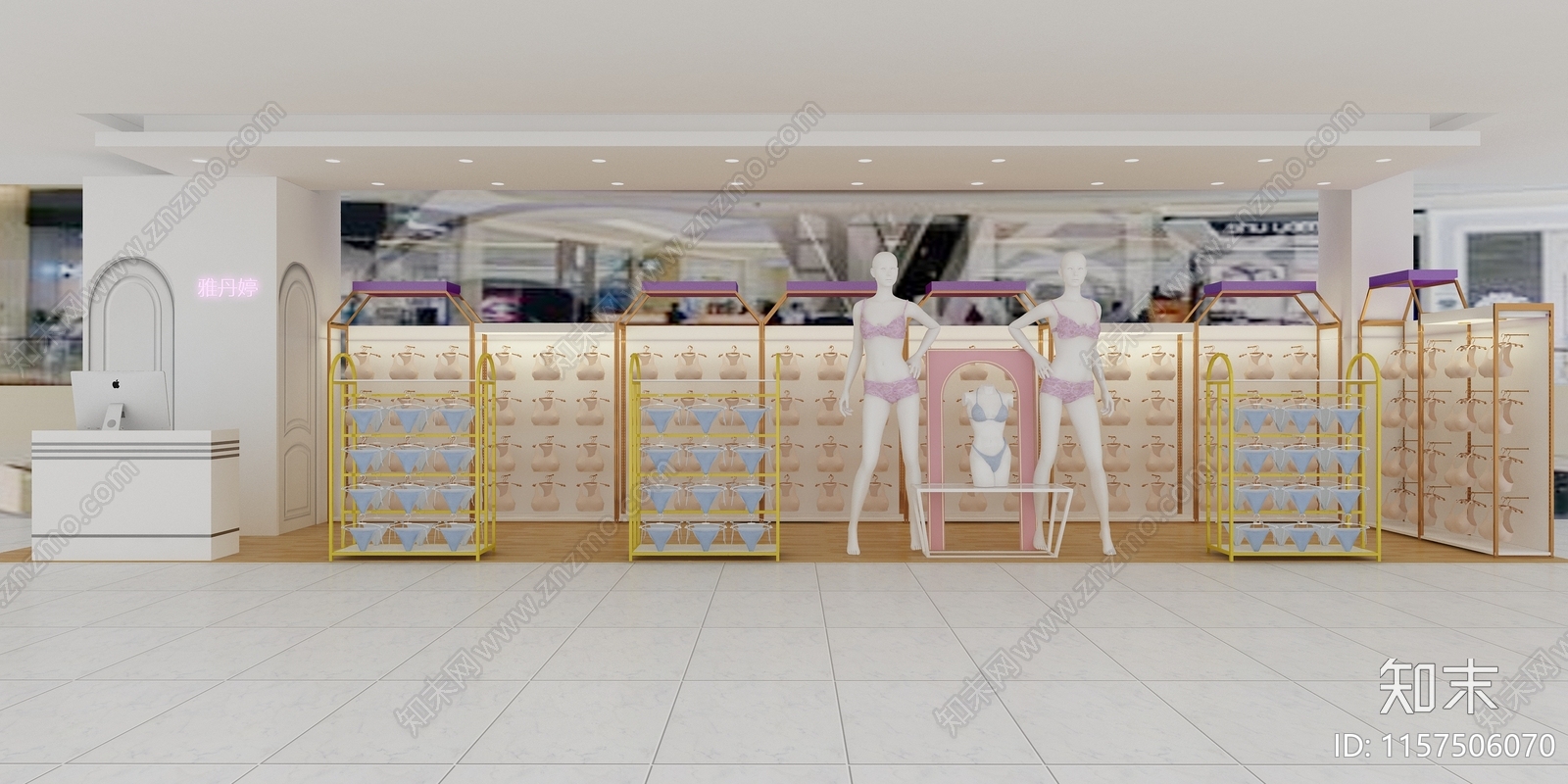 现代内衣专卖店店3D模型下载【ID:1157506070】