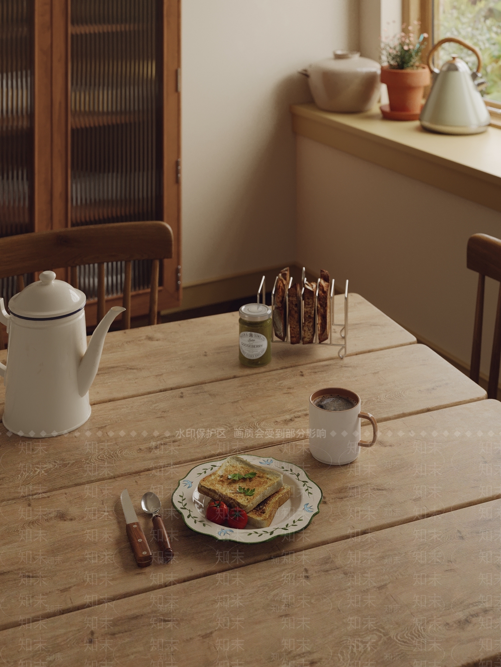 现代餐桌摆件3D模型下载【ID:1157511010】