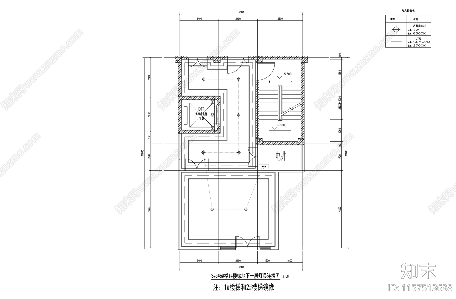 办公楼室内装修及展区cad施工图下载【ID:1157513638】