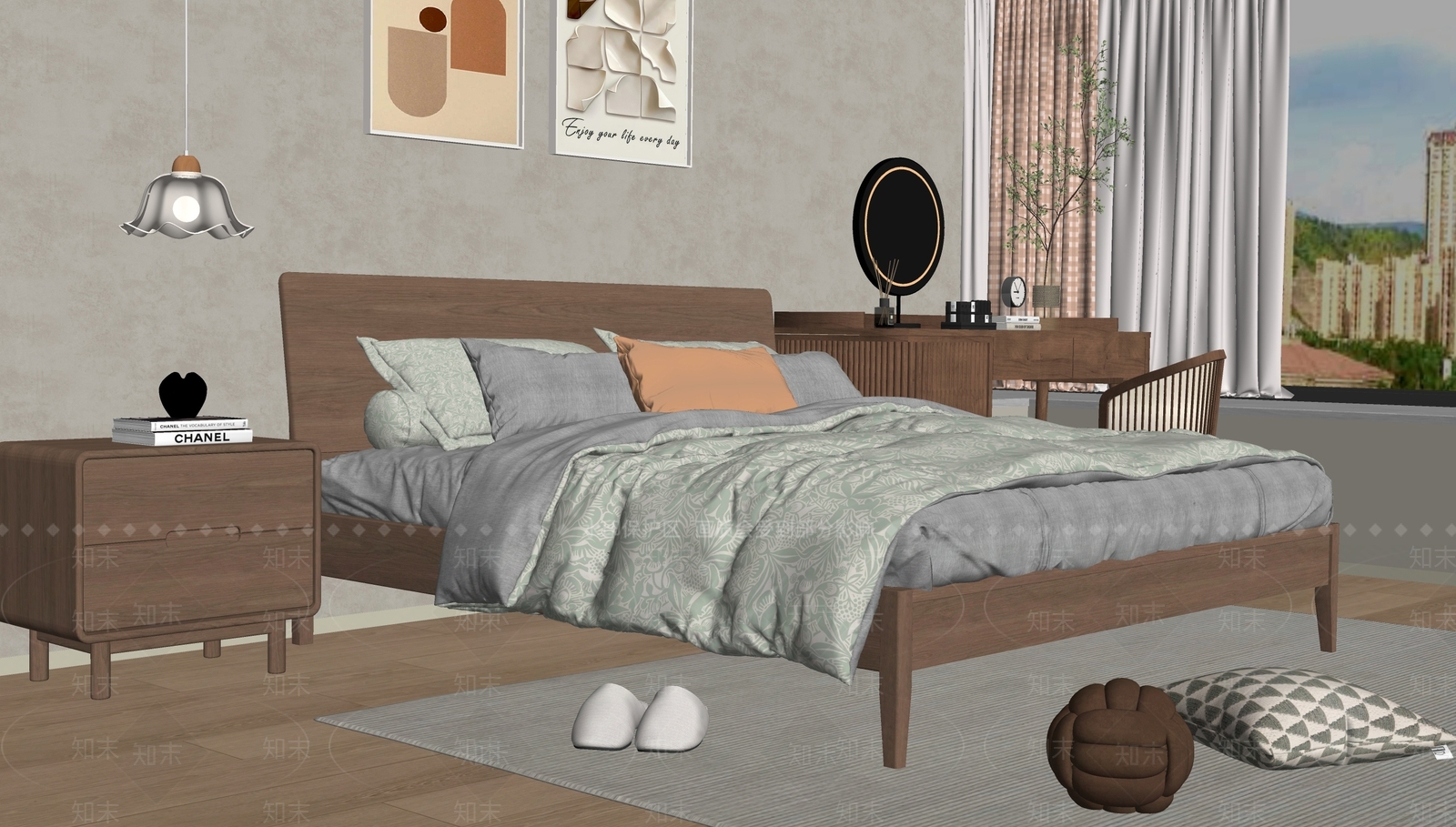 抽象几何装饰挂画挂画SU模型下载【ID:1227532277】
